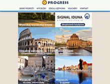 Tablet Screenshot of progress-travel.pl